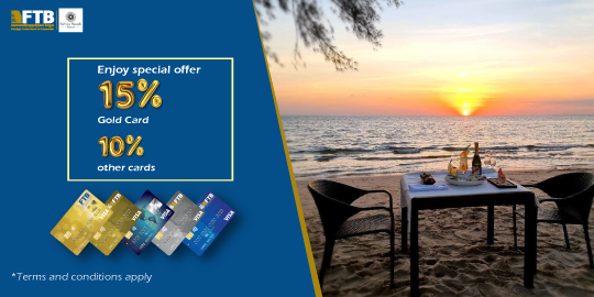 Enjoy special offer 	15% for Gold Card 			10% for other cards
