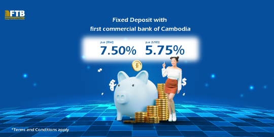 Fixed Deposit with first commercial bank of Cambodia