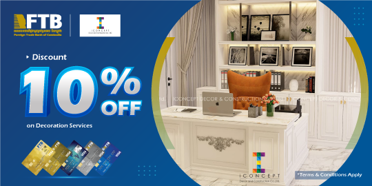 Enjoy the special offer at Iconcept Décor & Construction 10% OFF on Decoration Services